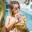 Picture of INFLATABLE GOLDEN SWAN DRINK HOLDER